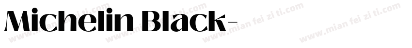 Michelin Black字体转换